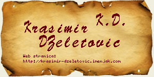 Krasimir DŽeletović vizit kartica